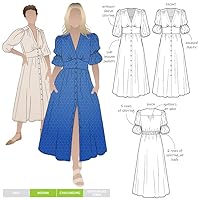 Style Arc Sewing Pattern - Belle Woven Dress (Sizes 10-22)