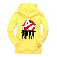 Boys Ghostbusters Hooded Pullover Sweatshirts with Kangaroo Pocket,Fall Classic Cozy Loose Fit Hoodies Size 2-16 Years