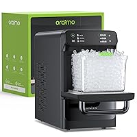 Oraimo Nugget Ice Maker, Ice Makers Countertop, 33 lbs/Day, Time Preset on LED Display, Self-Cleaning & Auto Water Refill, Sonic Pebble Ice Machine