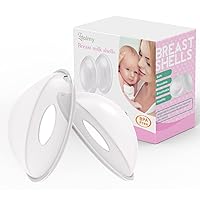Breast Shells, Milk Saver, Nursing Cups, Nursing Moms to Ease Nipple Pain, BPA-Free and Reusable, Collect Breast Milk Leak (Pack of 2)