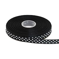 Polka Dot Grosgrain Ribbon 25 Yard Each Roll 100% Polyester (3/8