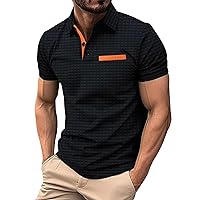 Mem Shirts for Men,Men's Casual Short Sleeve Button T Shirts Crewneck Raglan Tees Side Split Summer Tunic Tops 2024