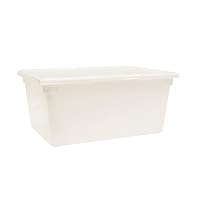 Rubbermaid Commercial Products Food Storage Box/Tote for Restaurant/Kitchen/Cafeteria, 16.5 Gallon, White (FG352800WHT)
