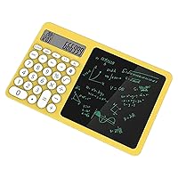 Portable LCD Writing Board with Integrated Calculator for Math Calculation Note Taking and Memo Writing Digital Notepad for Students Memo Pad with Calculator