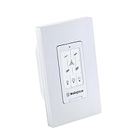 Westinghouse Lighting 7788500 Four Speed Ceiling Fan and LED Light Wall Control White