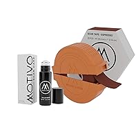Motivo Advanced Scar Care Bundle: Scar Tape & Roller Serum (10ml) | Water & Sweat Resistant, Long-Lasting, Suitable for All Skin Types | Ideal for Surgical, C-Section, Trauma, & Acne Scars | Espresso