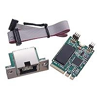 2.5Gb Network Card, M.2 A+E Key 2.5G Ethernet LAN Card RTL8125B Chipset Control Network Adapter Card