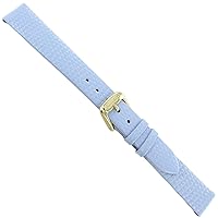 14mm Speidel Ladies Lizard Grain Baby Blue Genuine Leather Watch Band 268 630