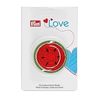 Prym Love Pin Cushion/Pattern Weight-Melon Pincushion, Red