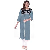 Women's Long Dress Indian Grey Maxi Dress Animal Print Pippin Tunic Plus Size