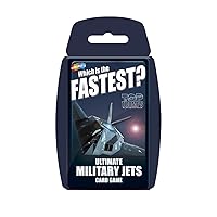 Top Trumps Ultimate Military Jets Classic Card Game, Learn about the Dassault Rafale and the E-3 Sentry in this educational pack, gift and toy for boys and girls aged 6 plus