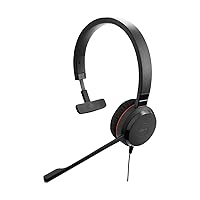 Jabra Evolve 30 II Wired Headset, Mono, MS-Optimized – Telephone Headset with Superior Sound for Calls and Music – 3.5mm Jack/USB Connection – Pro Headset with All-Day Comfort