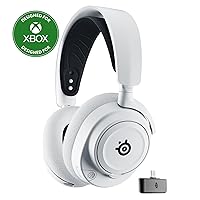 Arctis Nova 7X Wireless Multi-System Gaming & Mobile Headset - Nova Acoustic System - 2.4GHz + Bluetooth - 38Hr Battery - USB-C - ClearCast Gen2 Mic - Xbox Series X|S, PC, PS5, Switch - White