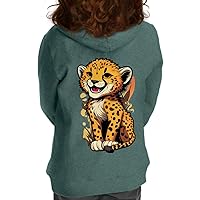 Funny Leopard Toddler Full-Zip Hoodie - Graphic Toddler Hoodie - Art Kids' Hoodie