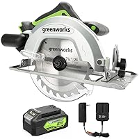 Greenworks 24V 7-1/4'' Circular Saw Brushless Cordless, with 4Ah Battery and 2A Charger