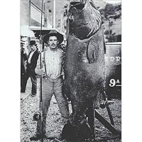 Man Posing with Giant Black Sea Bass Vintage Photograph Funny/Humorous America Collection Birthday Card for Man/Him