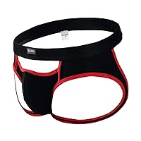 Men's Cotton Briefs Underwear with Pouch Comfort Jockstrap Bulge Enhancer Breathable Classic Athletic Supporters Sexy