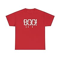Men's Boo Graphic Tee Spooky Costume Party Tee