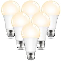 Beantech Smart Bulb, WiFi Light Bulbs, Smart Light Bulbs Work with Alexa & Google Assistant, A19 RGB Alexa Light Bulb, Soft White Light Bulb 2700K, Dimmable LED Light Bulbs, 6 Pack