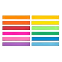 Hygloss Products Bright Sentence Strips-for Arts and Crafts, Decorations, Classroom Activities-Cardstock-Unlined Thin 10 Assorted Colors-1.5