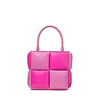 Kate Spade New York Boxxy Colorblocked Smooth Leather Tote, Vivid Snapdragon Multi