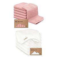 Keababies 6-Pack Baby Washcloths - Soft Viscose Derived from Bamboo Washcloth, Baby Wash Cloths, Baby Wash Cloth for Newborn, Kids, Bath Baby Towels, Face Towel, Face Cloths for Washing Face