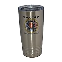 Rogue River Tactical Funny Donald Trump 20 Oz. Travel Tumbler Mug Cup w/Lid Vacuum Insulated Finally a President With Balls Gift For Conservative Or Republican
