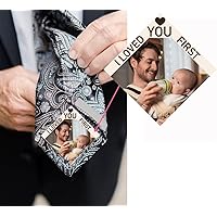 Personalized Dad tie patch iron on sticker Thank You Wedding Label Custom Photo Father of the Bride Gift Neckties Special Engagement pa13