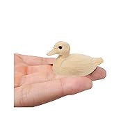 Duck DIY Paint Your Own Personalized Sculpture Wood Craft Figurine Statue Art Small Animal