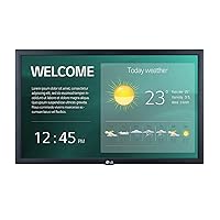LG 22” 22SM3G-B Series IPS FHD LED Back-lit Digital Display with Embedded CMS, Quad Core SoC with webOS™ 4.0, Smart Signage Platform, & Built-in WiFi,Black