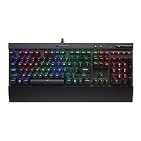 CORSAIR K70 LUX RGB Mechanical Gaming Keyboard - USB Passthrough & Media Controls - Linear & Quiet - Cherry MX Red - RGB LED Backlit