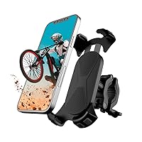 Bike Phone Holder, Motorcycle Phone Mount Handlebar Cell Phone Clamp [1s Lock], Scooter Phone Clip for iPhone 14 Pro Max/13 Pro Max/12 and More 4.5