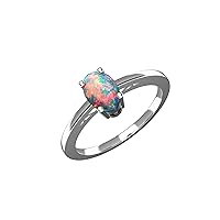 October Birthstone Engagement Ring For Women And Girls
