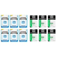 REACH® Listerine Ultraclean Mint Waxed Dental Floss | Dental Floss | PFAS Free | Shred Resistant & Waxed Dental Floss Bundle | Effective Plaque Removal, Extra Wide Cleaning Surface