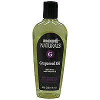 Hobe Naturals Beauty Oils, 100% Pure Grapeseed Oil With Vitamin E, 4 Oz