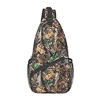 Cold Tree Camouflage Sling Bag Crossbody Backpack Sling Backpack Shoulder Bag For Women Men Cycling Hiking Travel
