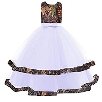Puffy Tulle and Camo Flower Girl Pageant Dresses Wedding Guest Dress