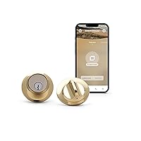 Home Inc Level Lock Smart Lock, Keyless Entry, Smartphone Access, Bluetooth, Works with Apple HomeKit - Polished Brass