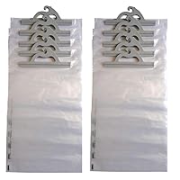 Hanging Storage Bags, 10-pack of 14 x 21-inch Clear Plastic Bags for Classroom, Library, and Pharmacy Use
