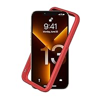 RhinoShield Bumper Case Compatible with [iPhone 13/13 Pro] | CrashGuard NX - Shock Absorbent Slim Design Protective Cover 3.5M / 11ft Drop Protection - Red