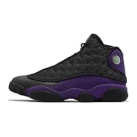 Air Jordan 13 Retro Men's Casual Shoes Air Jordan 13 Court Purple Black Retro DJ5982-015, 10.2 inches (26.0 cm), black/purple