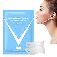 Double Chin Mask Reusable,Double Chin Mask,V Shape Face Lift Mask For All Skin Types,Korean Collagen Mask For Face Neck Lifting (20PCS)