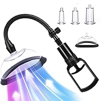 Nipple Sucker Toys Adult Toys for Women, Manual Vacuum Vag na Pump Womens Sex Toys, Clit Pump Nipple Sucking Toys with 5pcs Cups, Breast Sucker Sex Machine Female Adult Sex Toys & Games