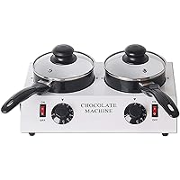 Chocolate Electric Melting Pot | 80W Professional Chocolate Tempering Machine with Manual Control | Heated Chocolate | Double Pot