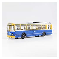 Scale Model Cars for ZIU-682B Trolley Bus City Bus Alloy Car Model Adult Collectibles 1/43 Toy Car Model