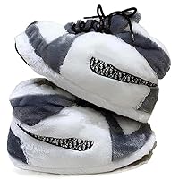 High Top Sneaker Slippers Unisex One-Size Ultra Comfy and Cozy House Fluffy Jordan Like Slippers for Men and Women (4-12)
