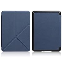 2021 New Kindle 5 Edition Cover 11Th Gen Paperwhite 6.8Inch Magnetic Folding Stand Cover for Kindle Paperwhite Signature Edition and Ereader Cover, Navy