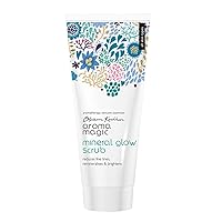 Mineral Glow Face Scrub | 3.38 Fl Oz (100ml) | with Cornflower & Almond | Exfoliating Facial Cleanser for Blackheads | Natural & Organic | Men & Women