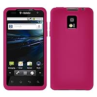 Amzer Silicone Skin Jelly Case for T-Mobile G2x - 1 Pack - Hot Pink