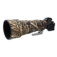 ROLANPRO Waterproof Lens Cover Camouflage Rain Cover for Sony FE 300mm F2.8 GM OSS Lens Protective Sleeve Lens Rain Coat-#49 Weed Camouflage Waterproof